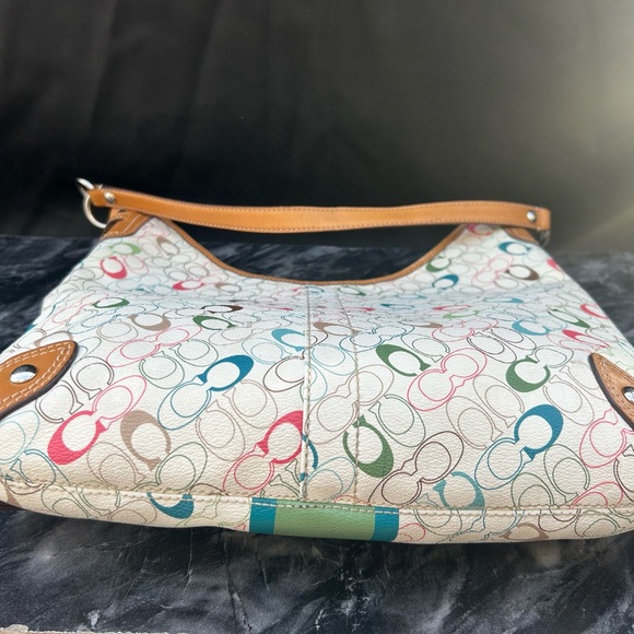 Coach Chelsea Heritage Signature Stripe Hobo No.C1069-F15138 - Picture 13 of 16